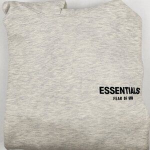 FEAR OF GOD ESSENTIALS OVERSIZED HOODIE LIGHT OATMEAL SMALL